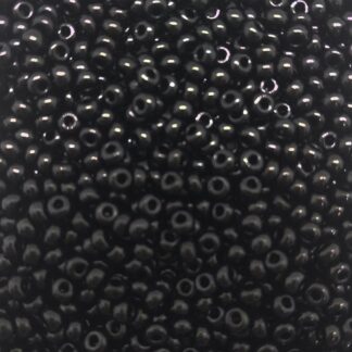 Χάντρες rocailles seed beads 8/0 μαύρες.