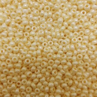 Χάντρες rocailles seed beads 8/0 κρέμ.