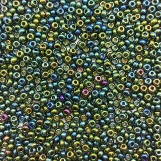 Χάντρες rocailles seed beads 8/0 χρυσόμυγα.