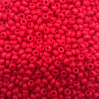 Χάντρες rocailles seed beads 8/0 κόκκινες.