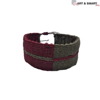 Βραχιόλι Μακραμέ Κουρελού Με Σχέδιο