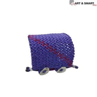 Βραχιόλι Μακραμέ Φάρδύ Με Δύο Κουμπώματα