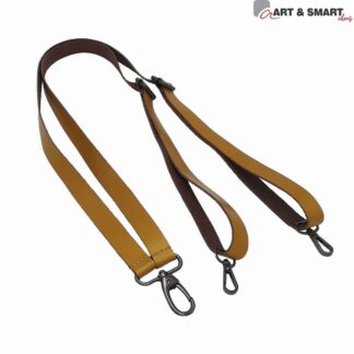 Μουσταρδί Δερμάτινο Λουρί Πλάτης