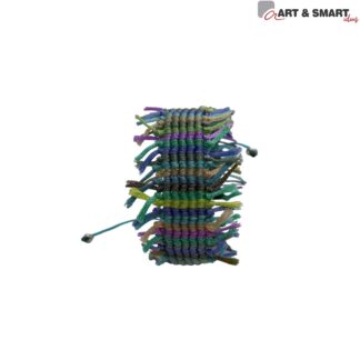 Βραχιόλι Μακραμέ Πολύχρωμη Κουρελού