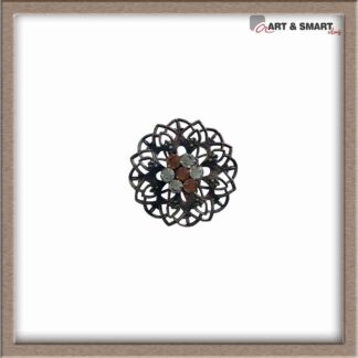 Καρφίτσα χειροποίητη λουλούδι μπρονζέ