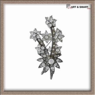 Καρφίτσα μπουκέτο λουλούδια 7cm με στρας