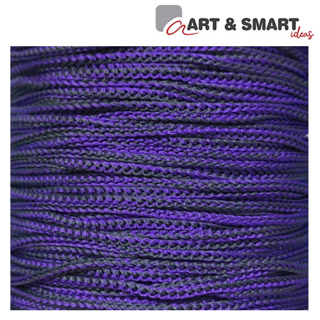 Νήμα από πολυπροπυλένιο ανθρακί και μοβ