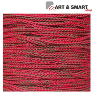 Νήμα από πολυπροπυλένιο καφέ ανοιχτό και κόκκινο