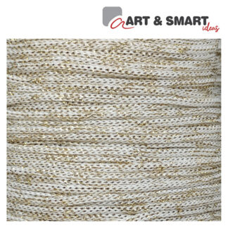 Νήμα από πολυπροπυλένιο εκρού και μεταλλόνημα χρυσό