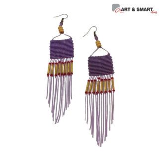 Τετράγωνα με χάντρες και κρόσσια